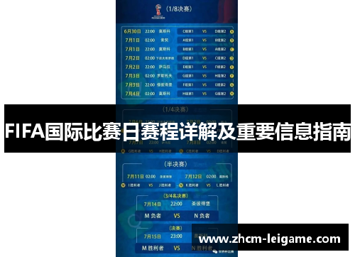 FIFA国际比赛日赛程详解及重要信息指南